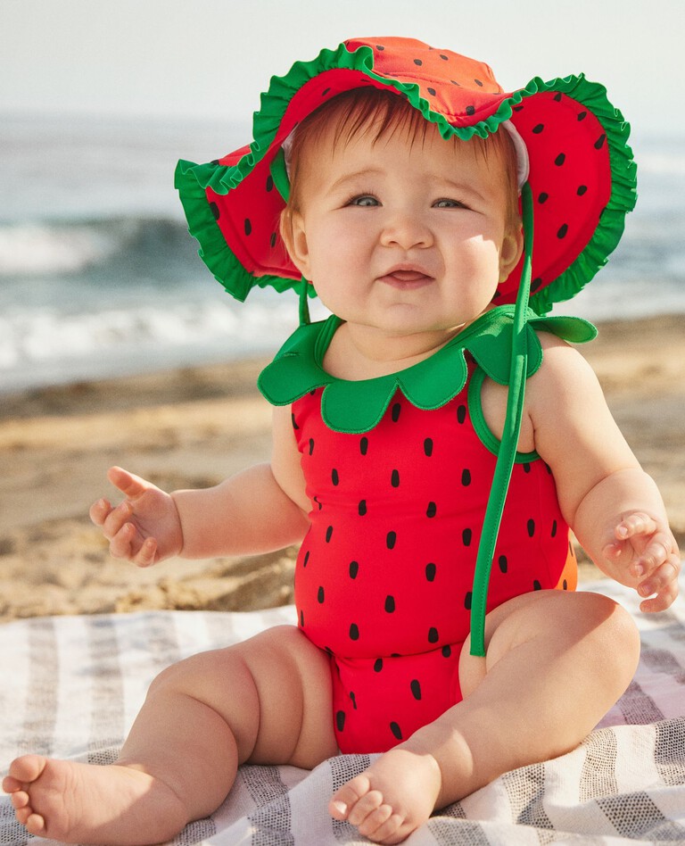 Toddler Baby Girl Swimsuit Watermelon Ptinted Swimming Wear 18 24