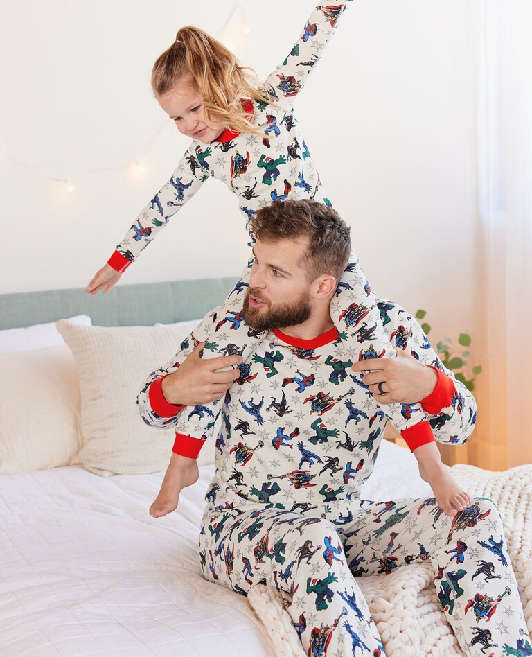 Adult Unisex Marvel Avengers Holiday Long John Pajama Top | Hanna Andersson