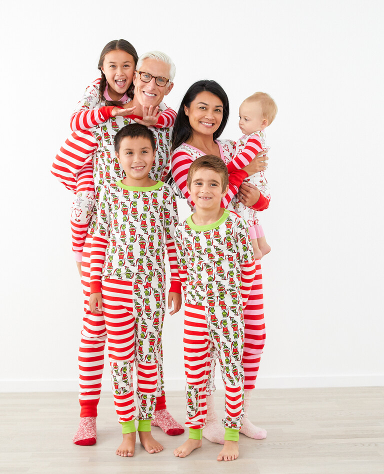 Dr. Seuss Family Pajama Set Grinch Costume Fun Print Sleepwear 