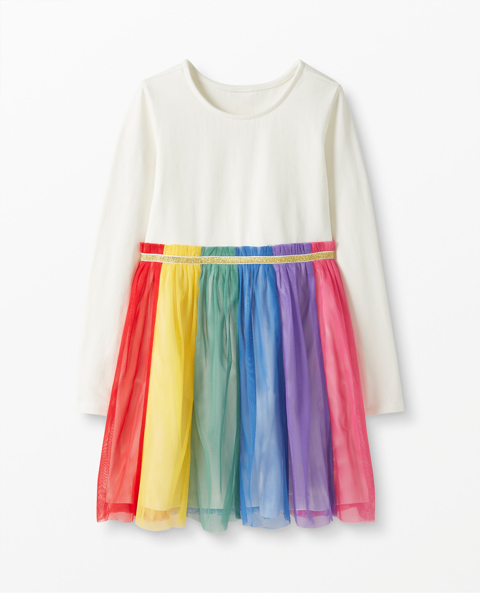 hanna andersson rainbow tulle dress