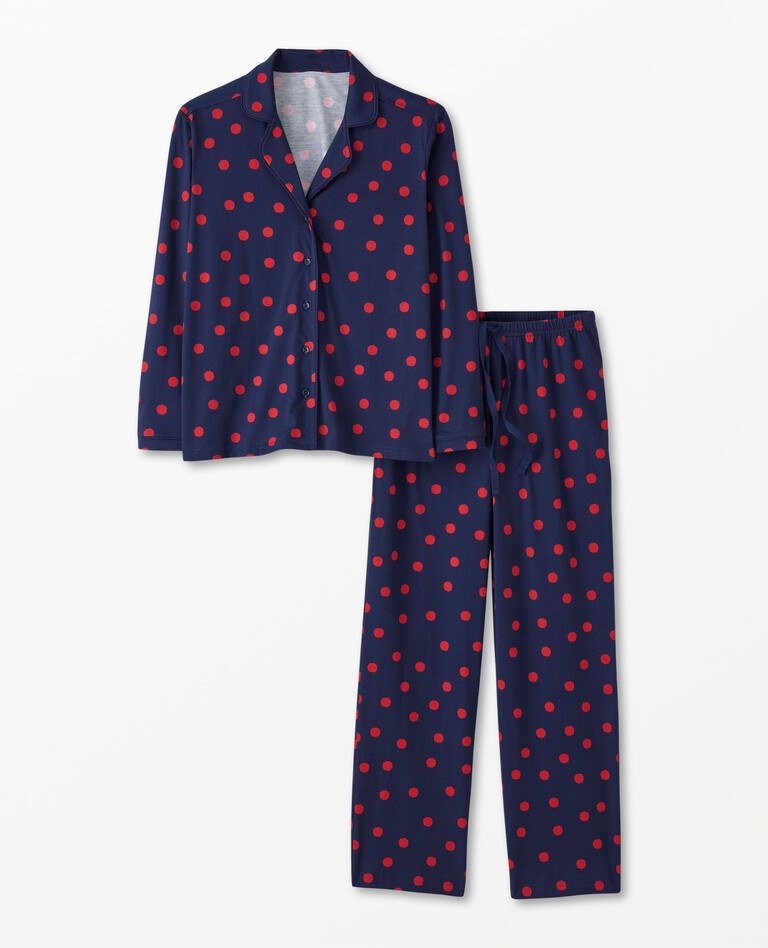 Women's Pima Cotton Button-Down Pajama Set
