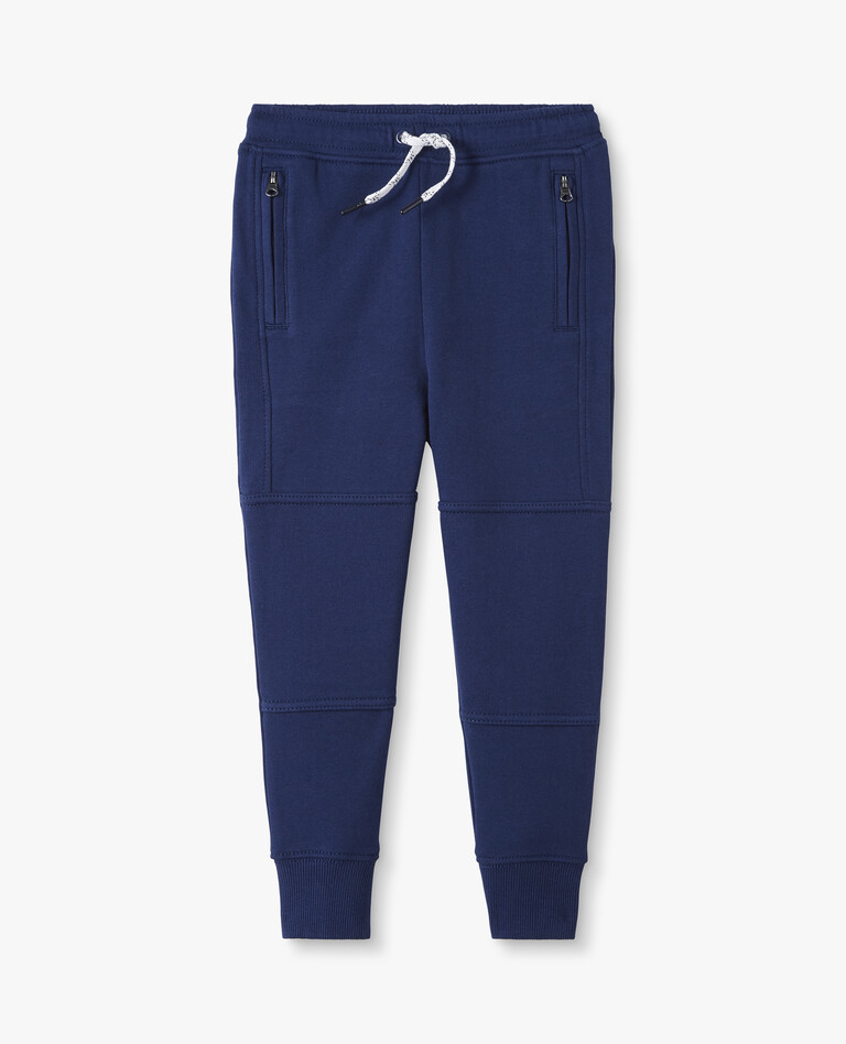 Double Knee Slim Sweatpants In French Terry | Hanna Andersson