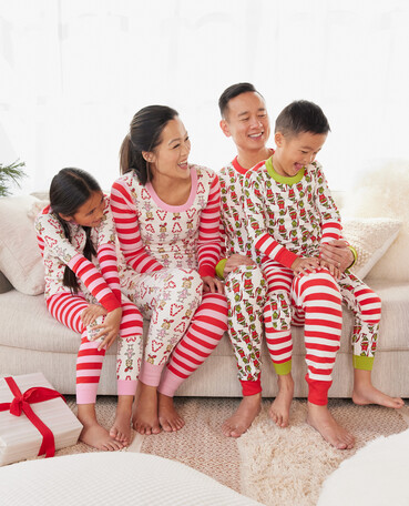 Dr. Seuss Unisex Kids Grinch Matching Family Pajamas Set, 2-Piece, Sizes  6-12
