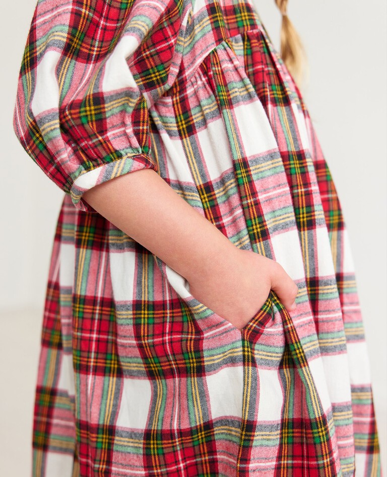 Print Flannel Dress | Hanna Andersson