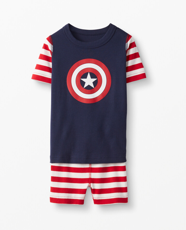 Marvel Captain America Short John Pajama Set | Hanna Andersson