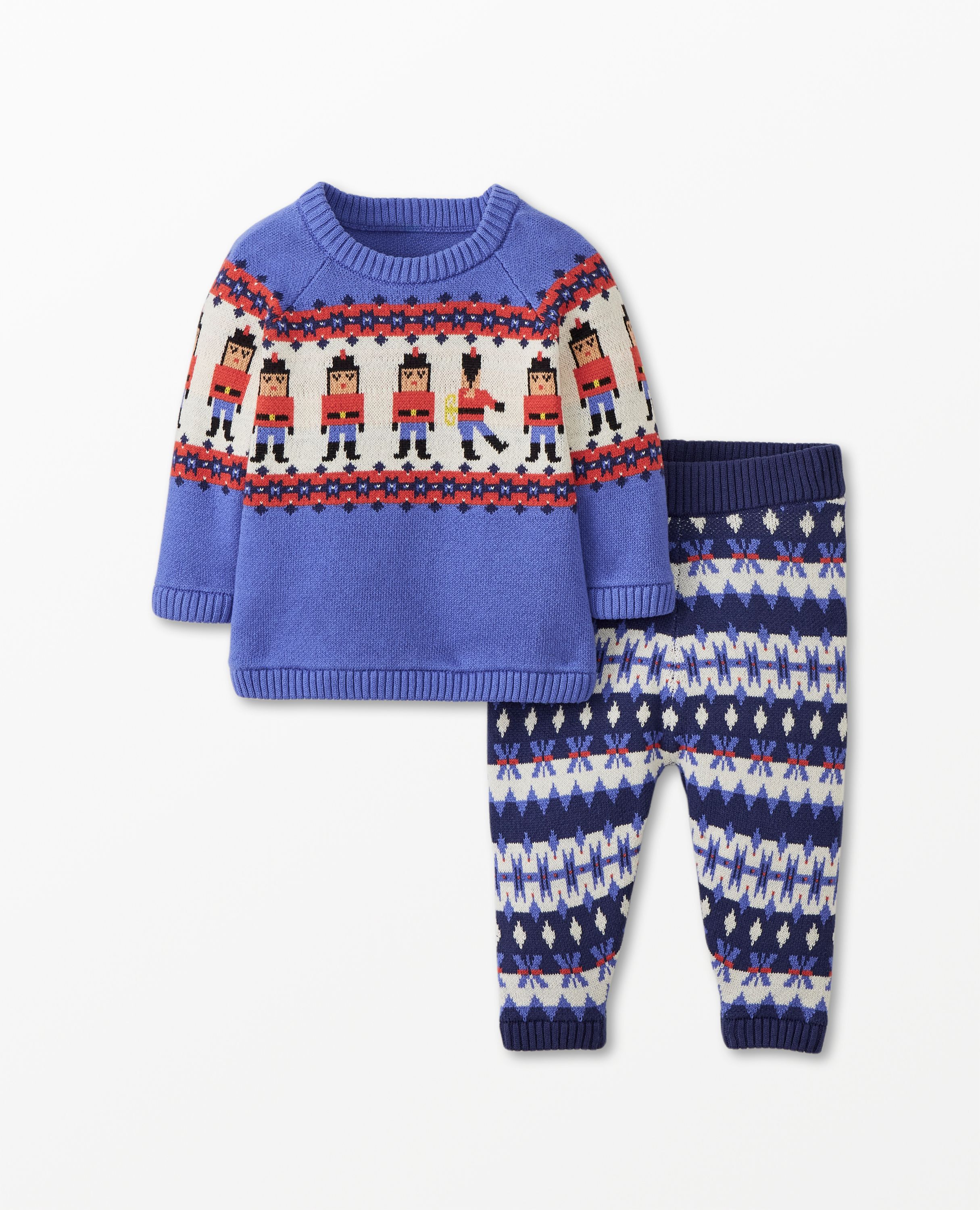 Baby Holiday Sweater Knit Top & Leggings Set